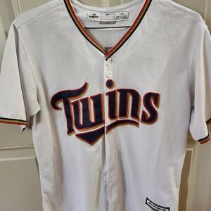 Majestic White Twins Dozier's#2 Jersey with Red and Blue Accents